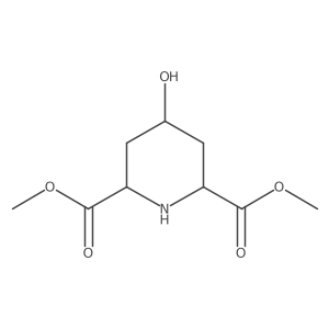 Dimethyl 4-hydroxy-2,6-piperidinedicarboxylate Structure