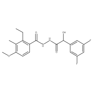 N'-(2-(3,5-Difluorophenyl)-2-hydroxyacetyl)-2-ethyl-4-methoxy-3-methylbenzohydrazide结构式
