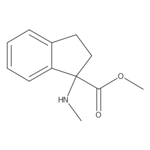 methyl 1-(methylamino)-2,3-dihydro-1H-indene-1-carboxylate Structure