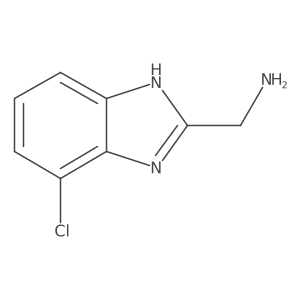 (7-Chloro-1H-benzo[d]imidazol-2-yl)methanamine结构式
