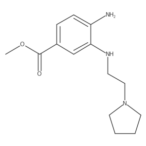 methyl 4-amino-3-(2-pyrrolidin-1-ylethylamino)benzoate结构式