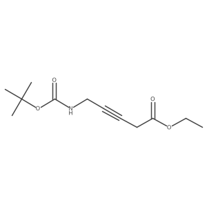 Ethyl 5-{[(tert-butoxy)carbonyl]amino}pent-3-ynoate Structure