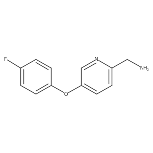 5-(4-Fluorophenoxy)-2-pyridinemethanamine结构式
