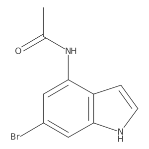 N-(6-bromo-1H-indol-4-yl)acetamide Structure
