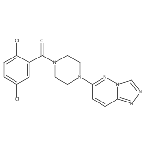 (4-([1,2,4]Triazolo[4,3-b]pyridazin-6-yl)piperazin-1-yl)(2,5-dichlorophenyl)methanone结构式