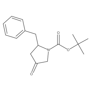 (2R)-2-Benzyl-4-oxopyrrolidine, N-BOC protected Structure