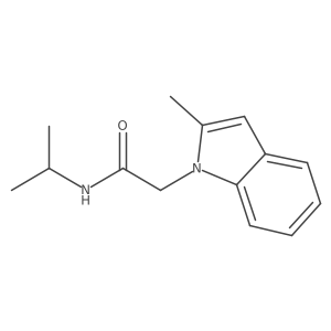 2-(2-methyl-1H-indol-1-yl)-N-(propan-2-yl)acetamide结构式