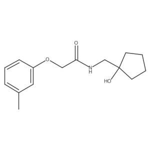 N-((1-hydroxycyclopentyl)methyl)-2-(m-tolyloxy)acetamide Structure