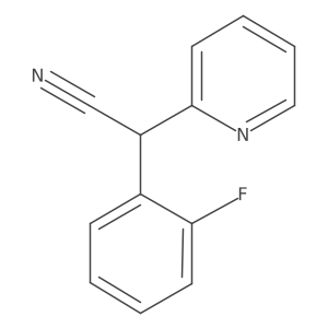 2-(2-Fluorophenyl)-2-(pyridin-2-yl)acetonitrile Structure