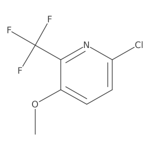6-Chloro-3-methoxy-2-(trifluoromethyl)pyridine结构式