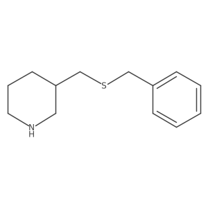 3-[(Benzylsulfanyl)methyl]piperidine结构式