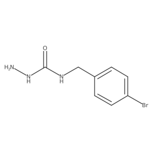 N-[(4-Bromophenyl)methyl]hydrazinecarboxamide Structure