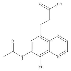 3-(7-Acetamido-8-hydroxyquinolin-5-yl)propanoic acid Structure
