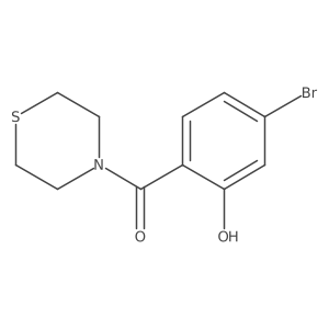 (4-Bromo-2-hydroxyphenyl)(thiomorpholino)methanone Structure