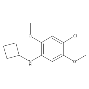 4-Chloro-N-cyclobutyl-2,5-dimethoxybenzenamine Structure