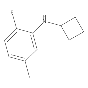 N-cyclobutyl-2-fluoro-5-methylaniline结构式