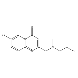 7-Bromo-2-(((2-hydroxyethyl)(methyl)amino)methyl)-4h-pyrido[1,2-a]pyrimidin-4-one Structure
