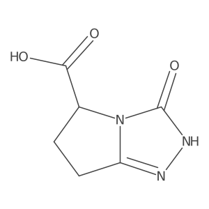 3-Oxo-2,5,6,7-tetrahydro-3H-pyrrolo-[2,1-c][1,2,4]triazole-5-carboxylic acid Structure