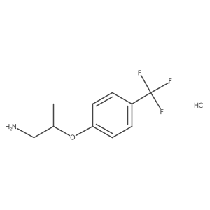 2-(4-(Trifluoromethyl)phenoxy)propan-1-amine hydrochloride结构式