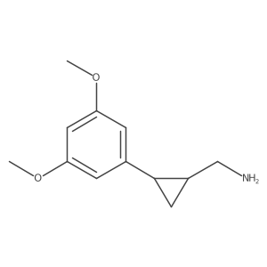 [2-(3,5-Dimethoxyphenyl)cyclopropyl]methanamine Structure