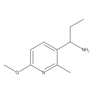1-(6-Methoxy-2-methylpyridin-3-yl)propan-1-amine结构式
