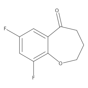 7,9-Difluoro-2,3,4,5-tetrahydro-1-benzoxepin-5-one结构式