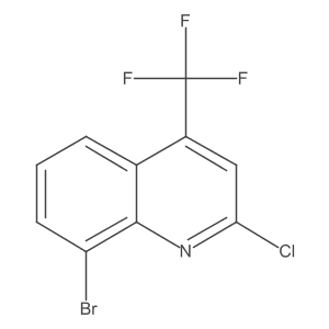 8-Bromo-2-chloro-4-(trifluoromethyl)quinoline Structure