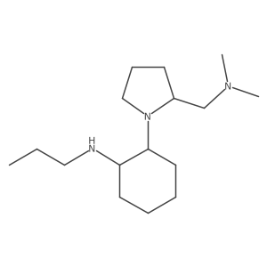 2-Pyrrolidinemethanamine, N,N-dimethyl-1-[2-(propylamino)cyclohexyl]- Structure