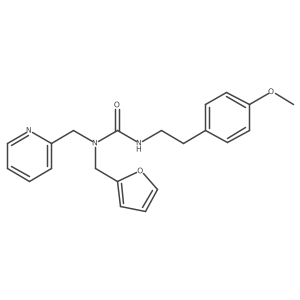 1-(Furan-2-ylmethyl)-3-(4-methoxyphenethyl)-1-(pyridin-2-ylmethyl)urea结构式