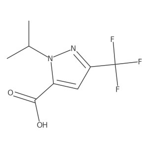 1-isopropyl-3-(trifluoromethyl)-1H-pyrazole-5-carboxylic acid Structure