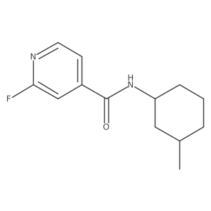 2-fluoro-N-(3-methylcyclohexyl)pyridine-4-carboxamide Structure