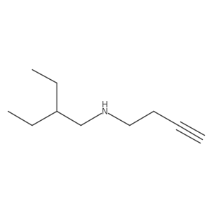 N-(2-Ethylbutyl)but-3-yn-1-amine结构式