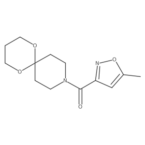 (5-Methylisoxazol-3-yl)(1,5-dioxa-9-azaspiro[5.5]undecan-9-yl)methanone Structure