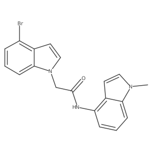2-(4-bromo-1H-indol-1-yl)-N-(1-methyl-1H-indol-4-yl)acetamide Structure