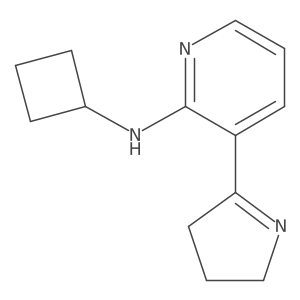 N-Cyclobutyl-3-(3,4-dihydro-2H-pyrrol-5-yl)pyridin-2-amine Structure