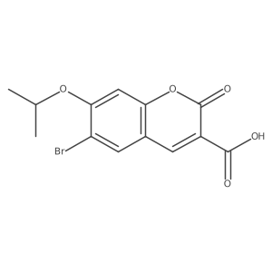 6-Bromo-7-isopropoxy-2-oxo-2H-chromene-3-carboxylic acid Structure