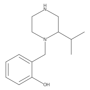 2-[(2-Isopropyl-1-piperazinyl)methyl]phenol结构式