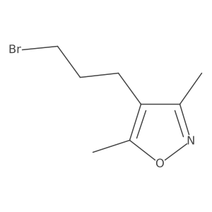 4-(3-Bromopropyl)-3,5-dimethyl-1,2-oxazole结构式