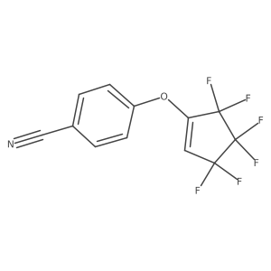 1-(4-Cyanophenoxy)-1H,2H-hexafluorocyclopentene结构式