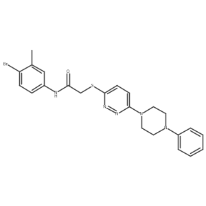 3-[3-(3-bromo-4-fluorophenyl)-1,2,4-oxadiazol-5-yl]-1-(3-bromophenyl)pyridazin-4(1H)-one结构式