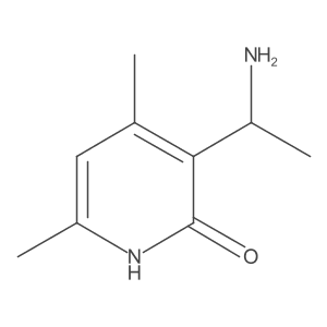3-(1-Aminoethyl)-4,6-dimethylpyridin-2(1H)-one Structure