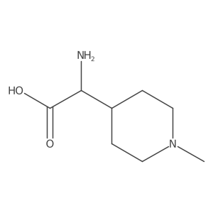 2-Amino-2-(1-methylpiperidin-4-yl)acetic acid Structure