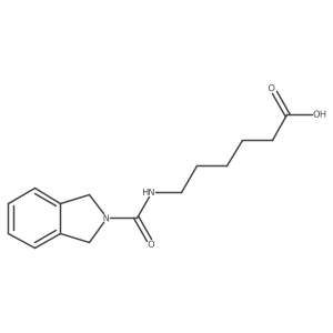 6-[(1,3-dihydro-2H-isoindol-2-ylcarbonyl)amino]hexanoic acid结构式