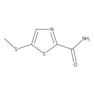 5-(Methylthio)thiazole-2-carboxamide结构式