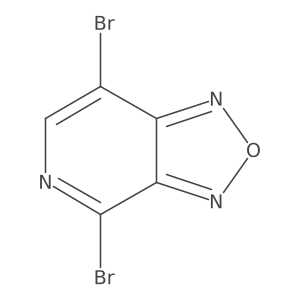 4,7-Dibromo-[1,2,5]oxadiazolo[3,4-c]pyridine结构式