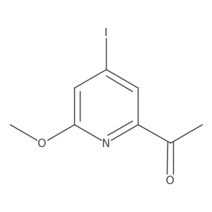 1-(4-Iodo-6-methoxypyridin-2-YL)ethanone Structure