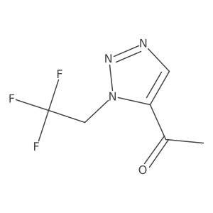 1-[1-(2,2,2-Trifluoroethyl)-1H-1,2,3-triazol-5-YL]ethanone结构式
