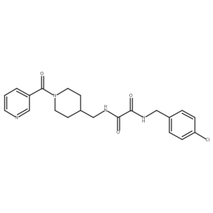 N1-(4-chlorobenzyl)-N2-((1-nicotinoylpiperidin-4-yl)methyl)oxalamide Structure