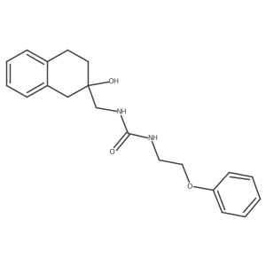 1-((2-Hydroxy-1,2,3,4-tetrahydronaphthalen-2-yl)methyl)-3-(2-phenoxyethyl)urea Structure