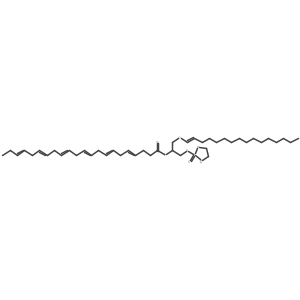 4,7,10,13,16,19-Docosahexaenoic acid, 2-((1Z)-1-hexadecen-1-yloxy)-1-(((2-oxido-1,3,2-oxazaphospholidin-2-yl)oxy)methyl)ethyl ester, (4Z,7Z,10Z,13Z,16Z,19Z)-结构式